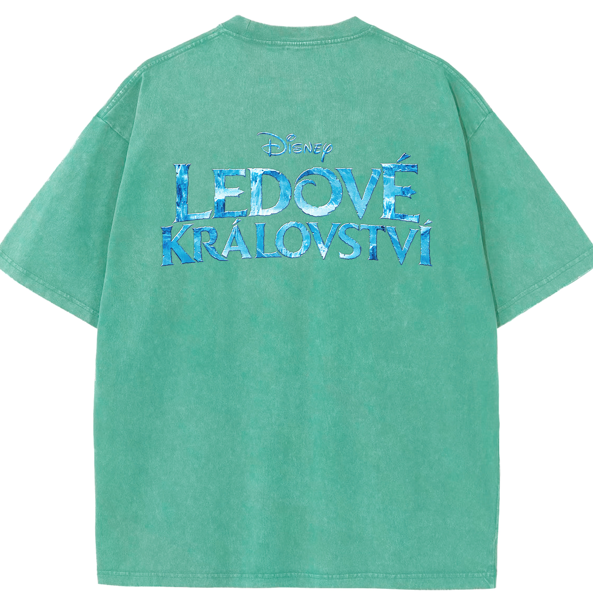 （画像用） アナと雪の女王 アンナ エルサ Frozen Anna Elsa 綿100% ヴィンテージ風 半袖Tシャツ（背面プリント）